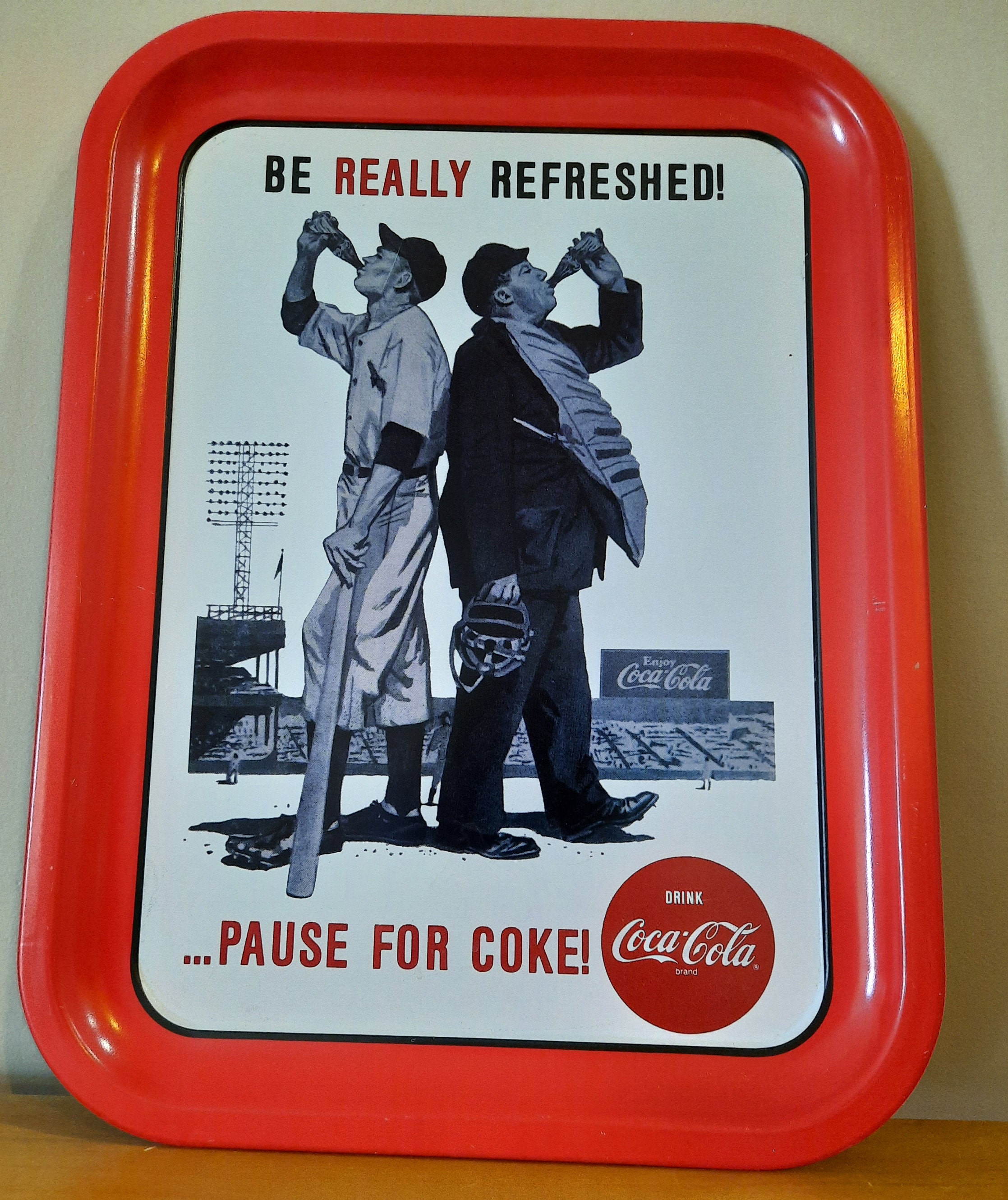 Retro Baseball tray.