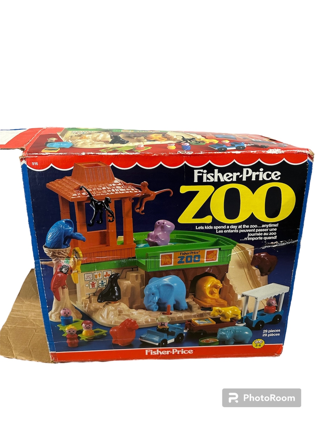 Fisher Price Zoo 1984 Vintage 916 Etsy