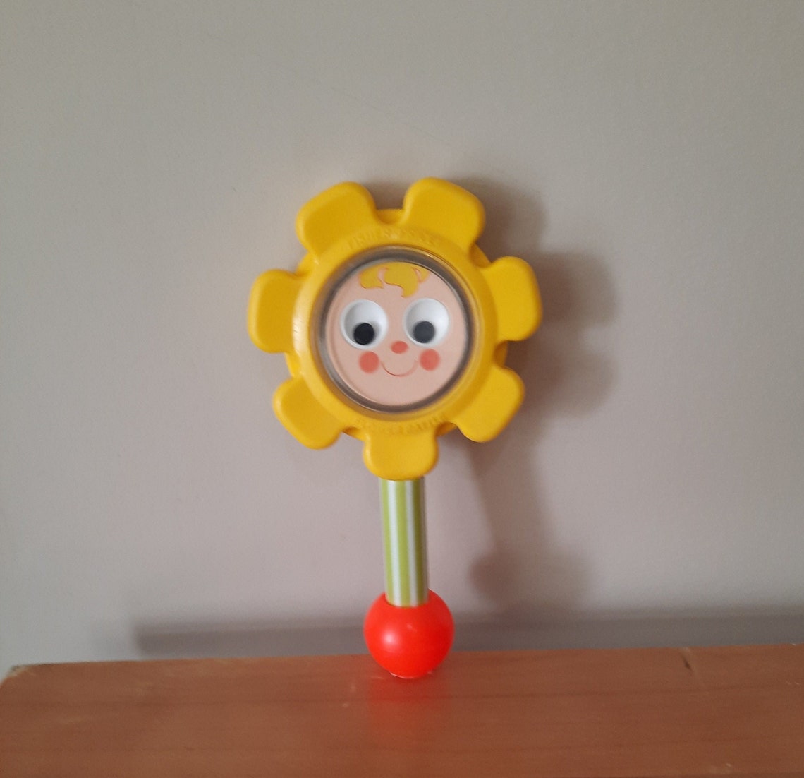 Vintage 1973 Fisher Price Flower Rattle Baby Rattle Retro Etsy