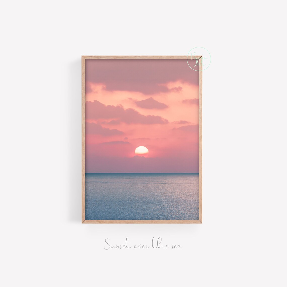Sunset Over the Sea, Sunset Wall Art, Sunset Photography, Sunset Wall