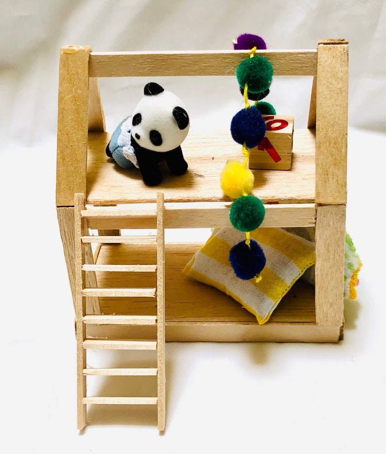 balsa wood dollhouse