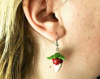 luna lovegood radish earrings