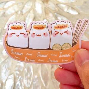 Siomai Matte Vinyl Sricker