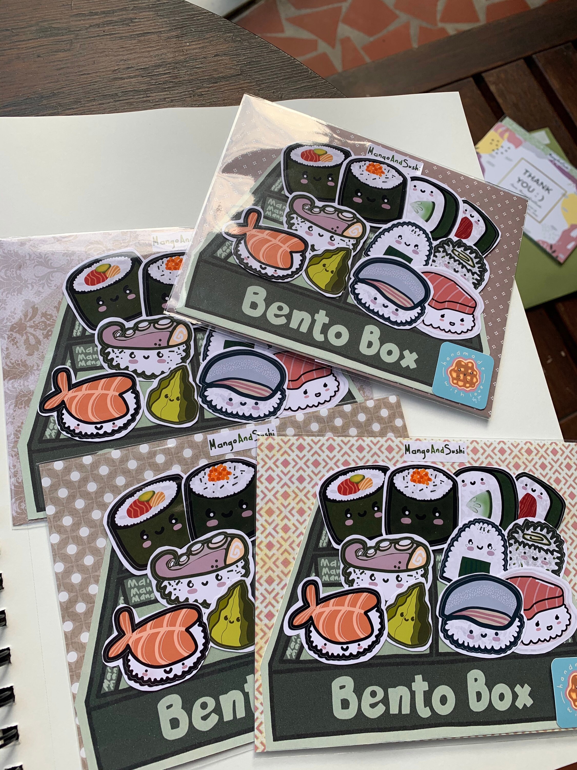 Bento Box Sushi Glossy Stickers Food Sticker Glossy | Etsy