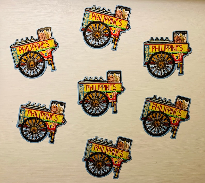 Filipino Philippines Traditional Ice Cream Cart Sorbetes Vinyl Etsy