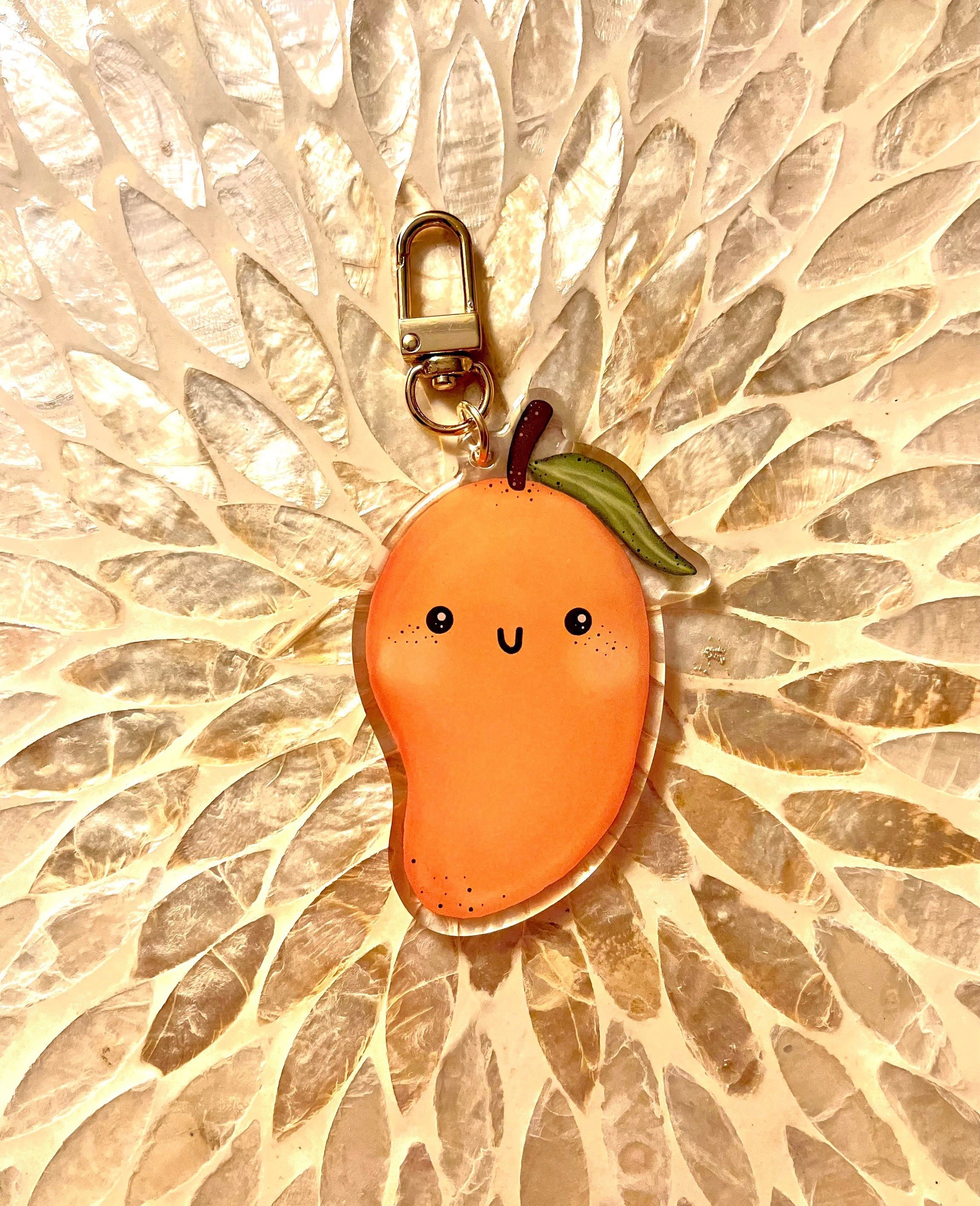 Keychain Fruit Charms to Hang in Polymer Clay: Pineapple Apple Pear  Watermelon Orange Lemon Peach Strawberry Mango. Fimo 