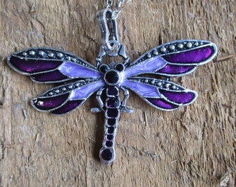 The Purple Dragonfly Antiqued Brass Cross Necklace with Clear Rhinestones & Beads The Purple Dragonfly Antiqued Brass Cross Necklace with Clear Rhinestones & Beads
