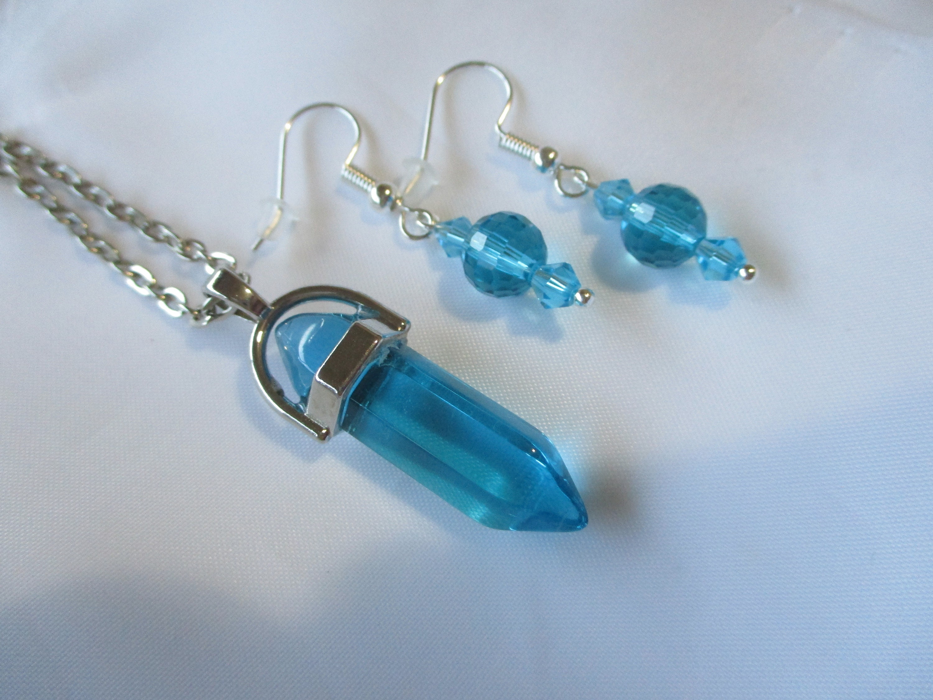 aqua blue earrings wire wrapped jewelry copper earrings blue