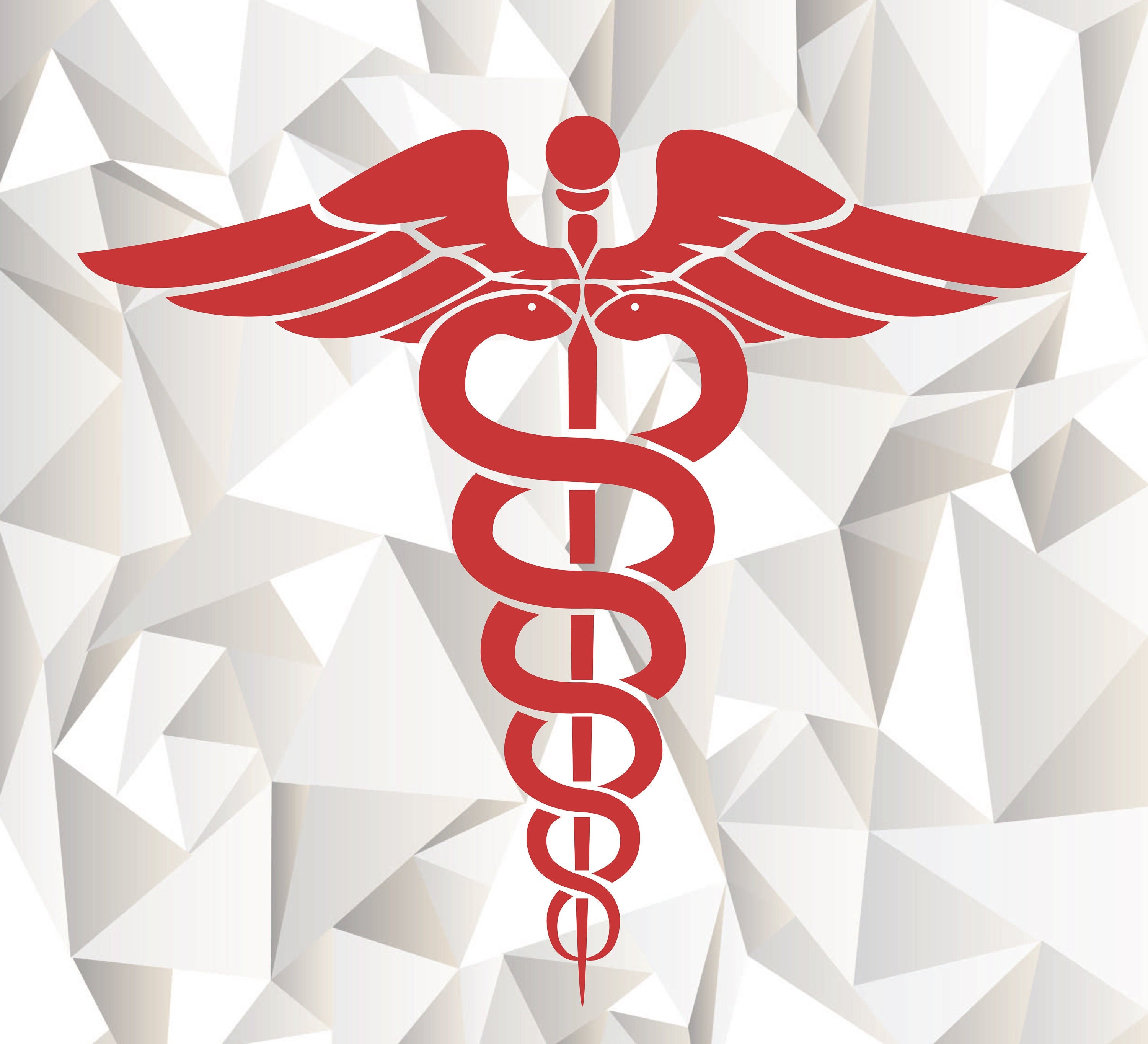 Medical Symbol SVG Caduceus Clipart Cut Files For | Etsy