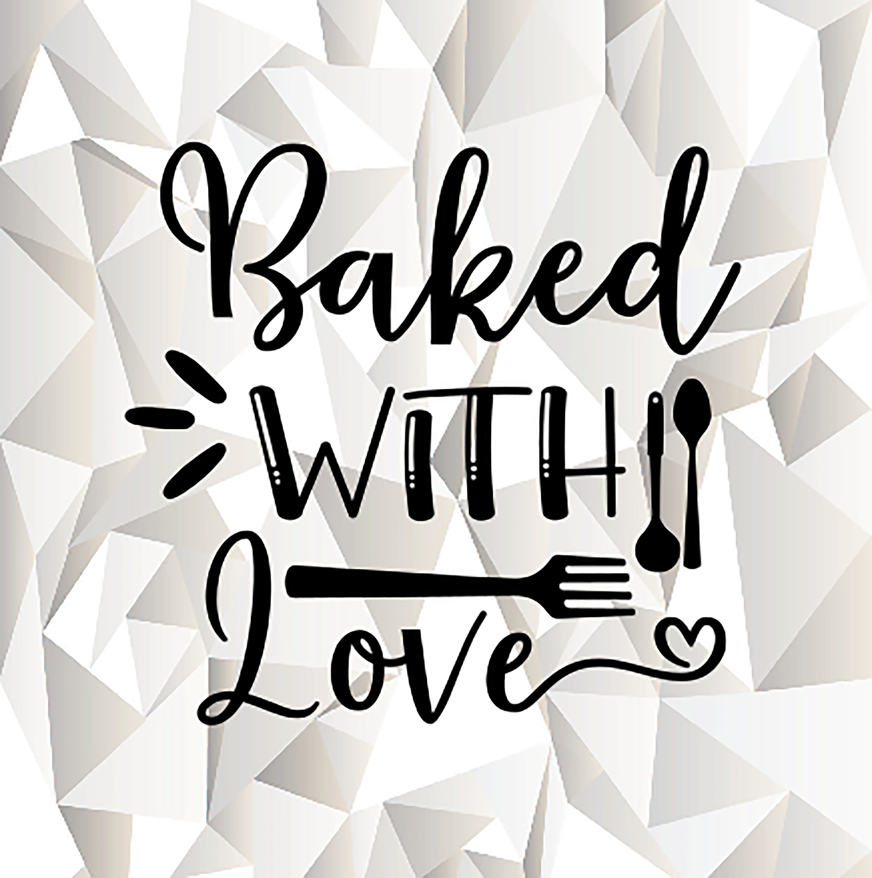 Baked With Love SVG Baked With Love Clipart Baked With Love Etsy
