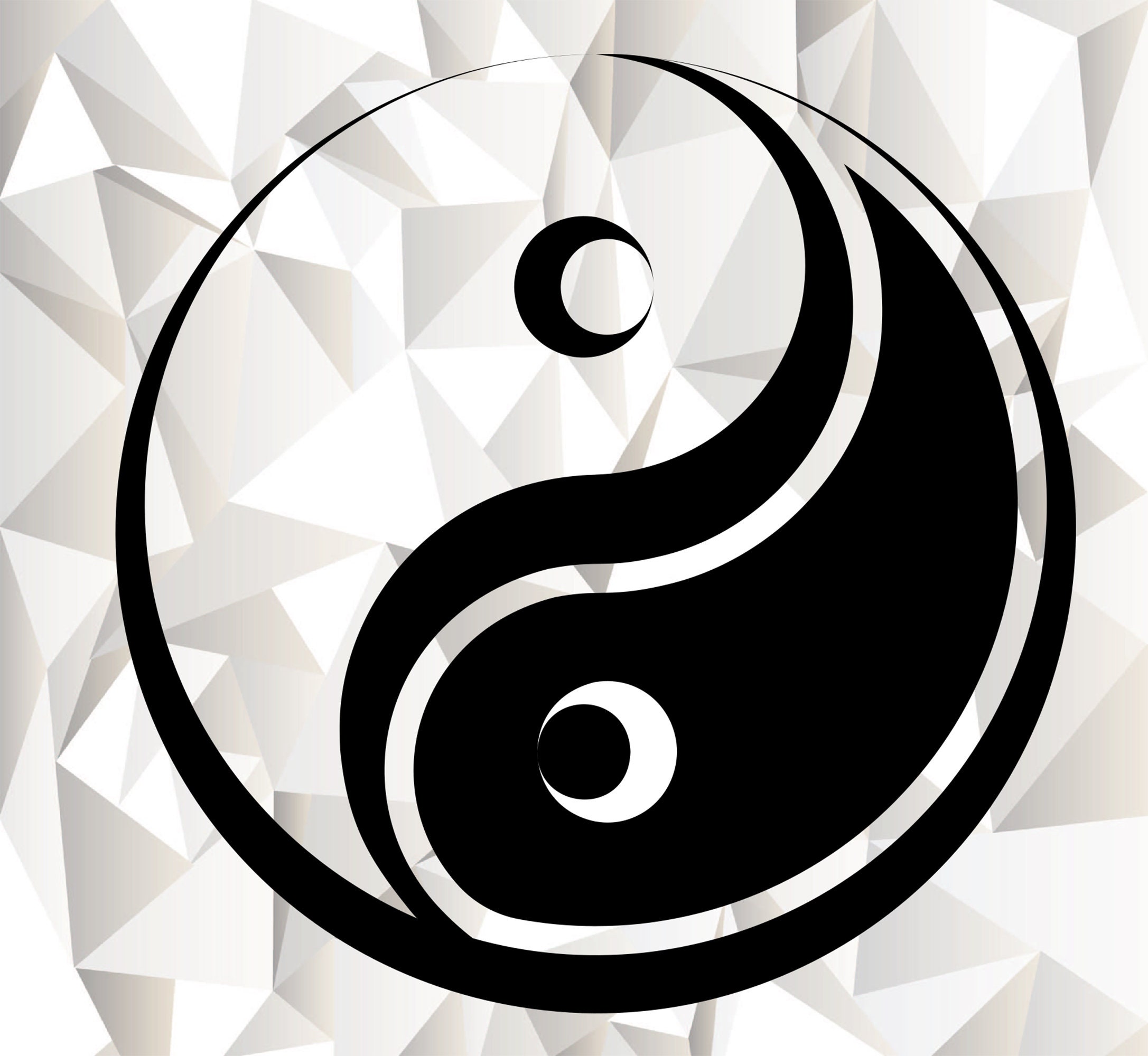 Yin Yang SVG, Yin Yang Clipart, Yin Yang Cut Files for Silhouette, Yin