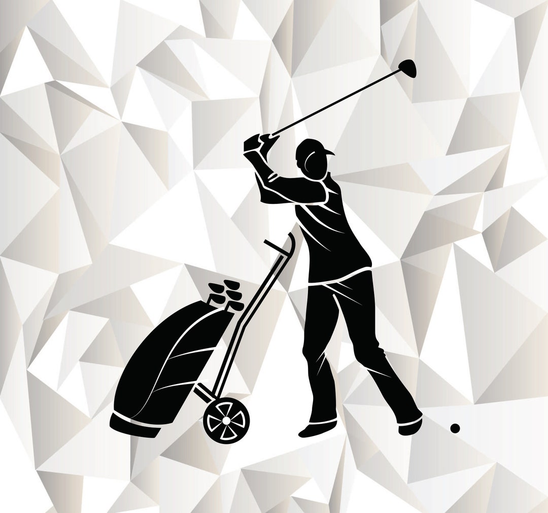 Golf Player SVG Golf Player Clipart Golf Player Cut Files Etsy