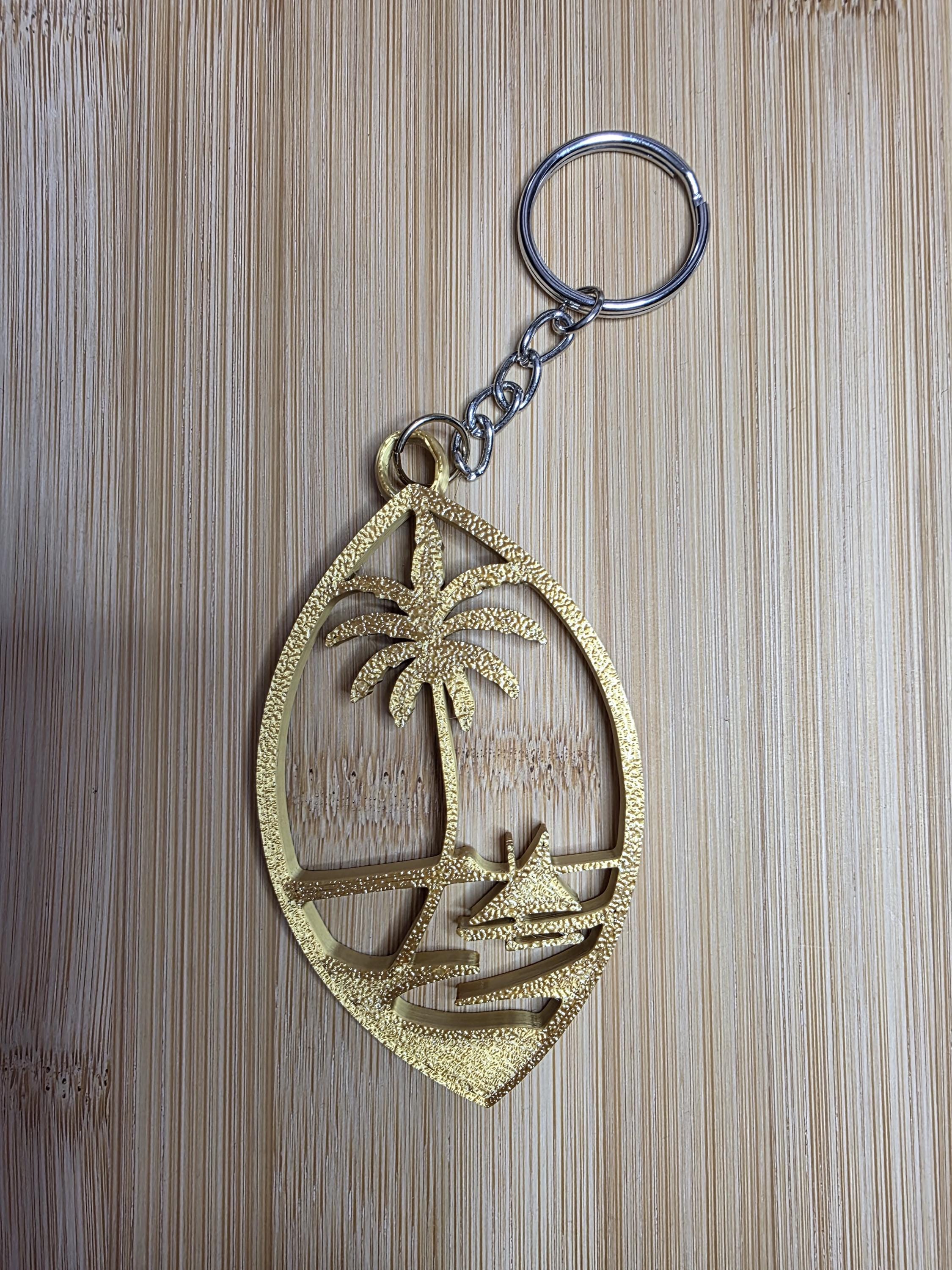 グアムキーホルダー|グアム島を象徴する|グアムシールキーホルダー