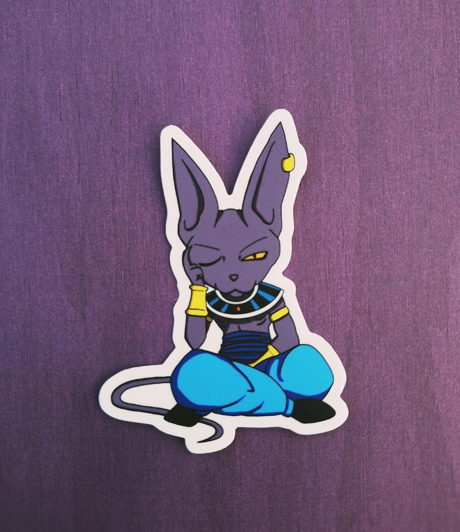 DBZ Beerus Sticker - Etsy