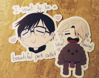 Yuri and Victor Clear Sticker Pack