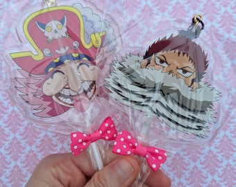 Katakuri and Big Mom Lollipop Keychains