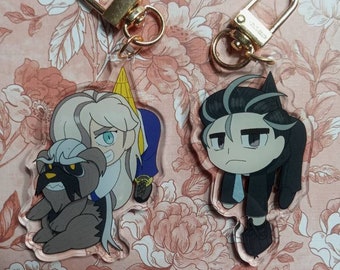 Pokemon Scarlet and Violet Arven and Larry Double Sided Keychains