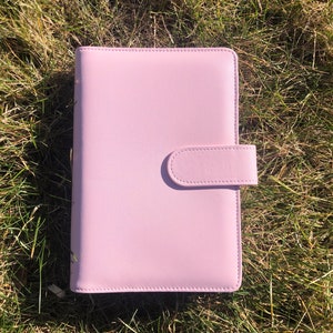 Cash Envelope Book, Budget Book, Budgeting Book, Saving Money, Budget Binder, Cash Envelope System, Faux Leather Binder, Cash Binder Pink