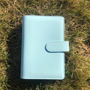 Cash Envelope Book, Budget Book, Budgeting Book, Saving Money, Budget Binder, Cash Envelope System, Faux Leather Binder, Cash Binder Blue