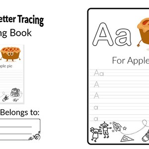 Printable Alphabet Upper and Lower Case trace and color letters