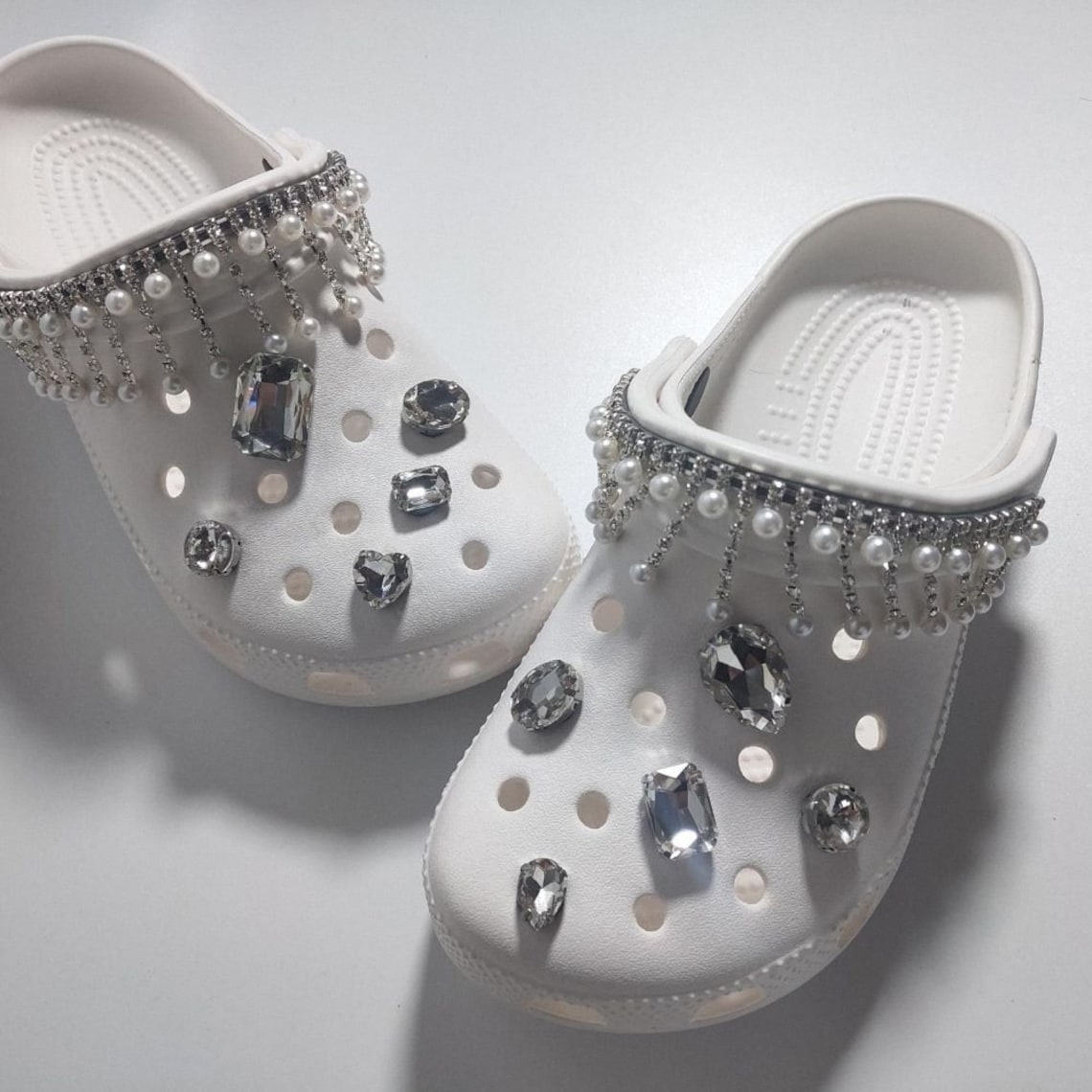 Croc charms set of 12 with chains croc shoe charms for girls Etsy