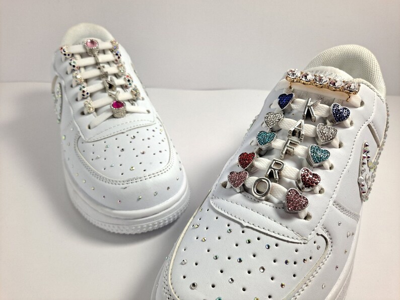 Personalized name Lace locks af1 shoes sneakers accessory Etsy