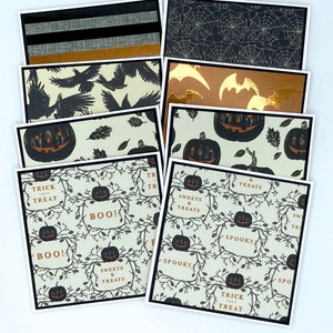 Mini Halloween Blank Note Card Set of 6 With Envelopes - Handmade ...