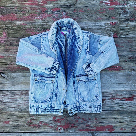Vintage 1980's Gitano Chore coat/Parka style acid