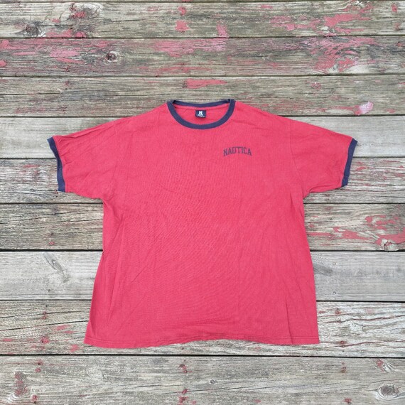Vintage 2000’s Nautica ringer tee men’s size XL