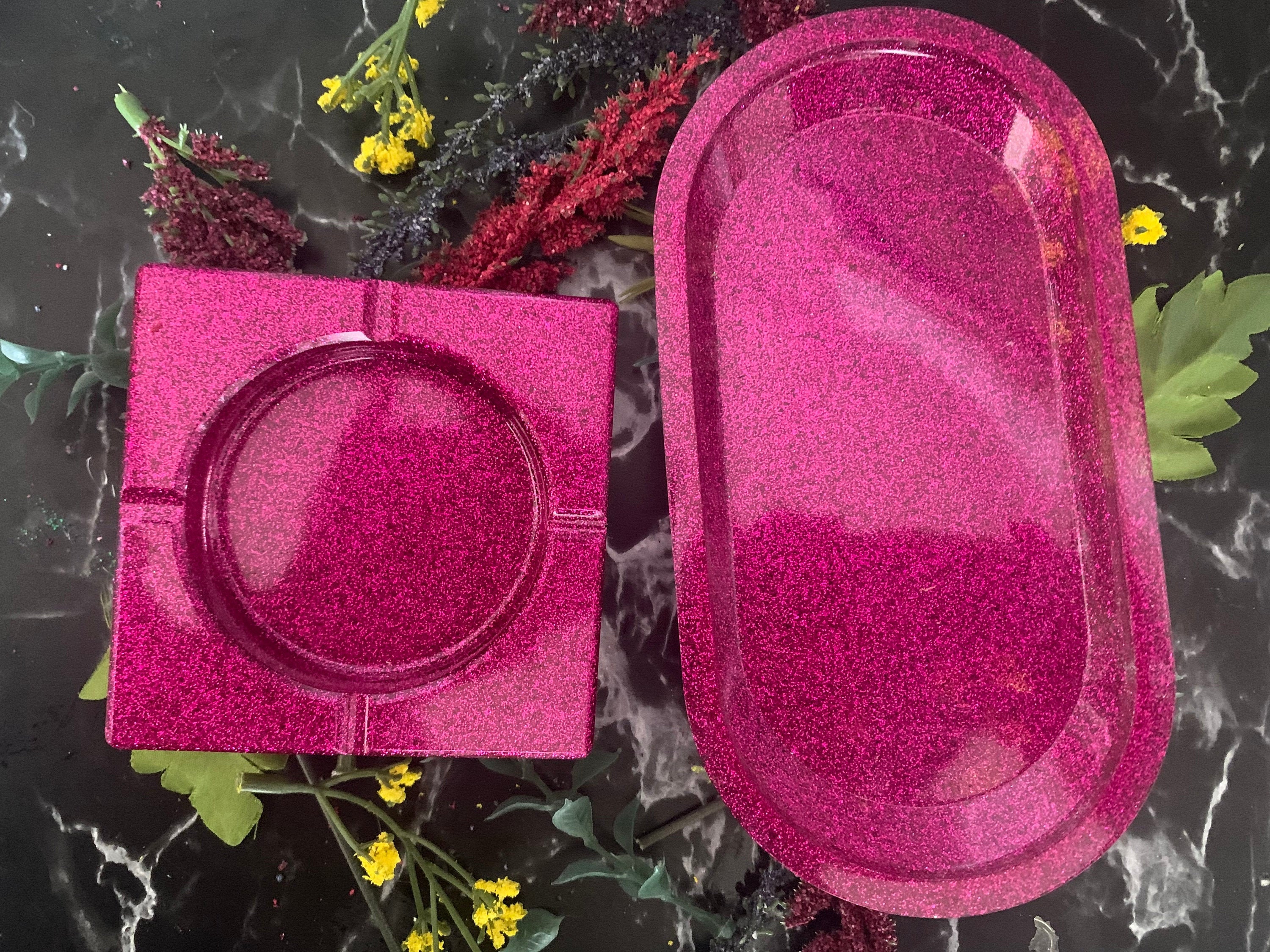 Personal Glitter Resin Tray Etsy