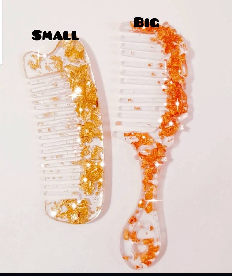 Floral Custom Resin Hair Combs Handmade Decorative Resin Hair Combs Gifts For Her Combs Brushes