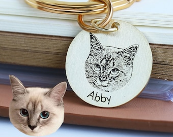 18/20/23mm Round Photo Keychain,Pet Picture Custom Keychain,Dog Picture Keychain,Cat Photo Keyring,Portrait Keychain,Memorial Keychain