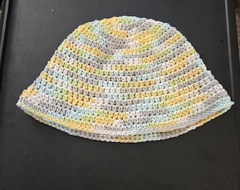 Hand-Crocheted Cotton Bucket Hat
