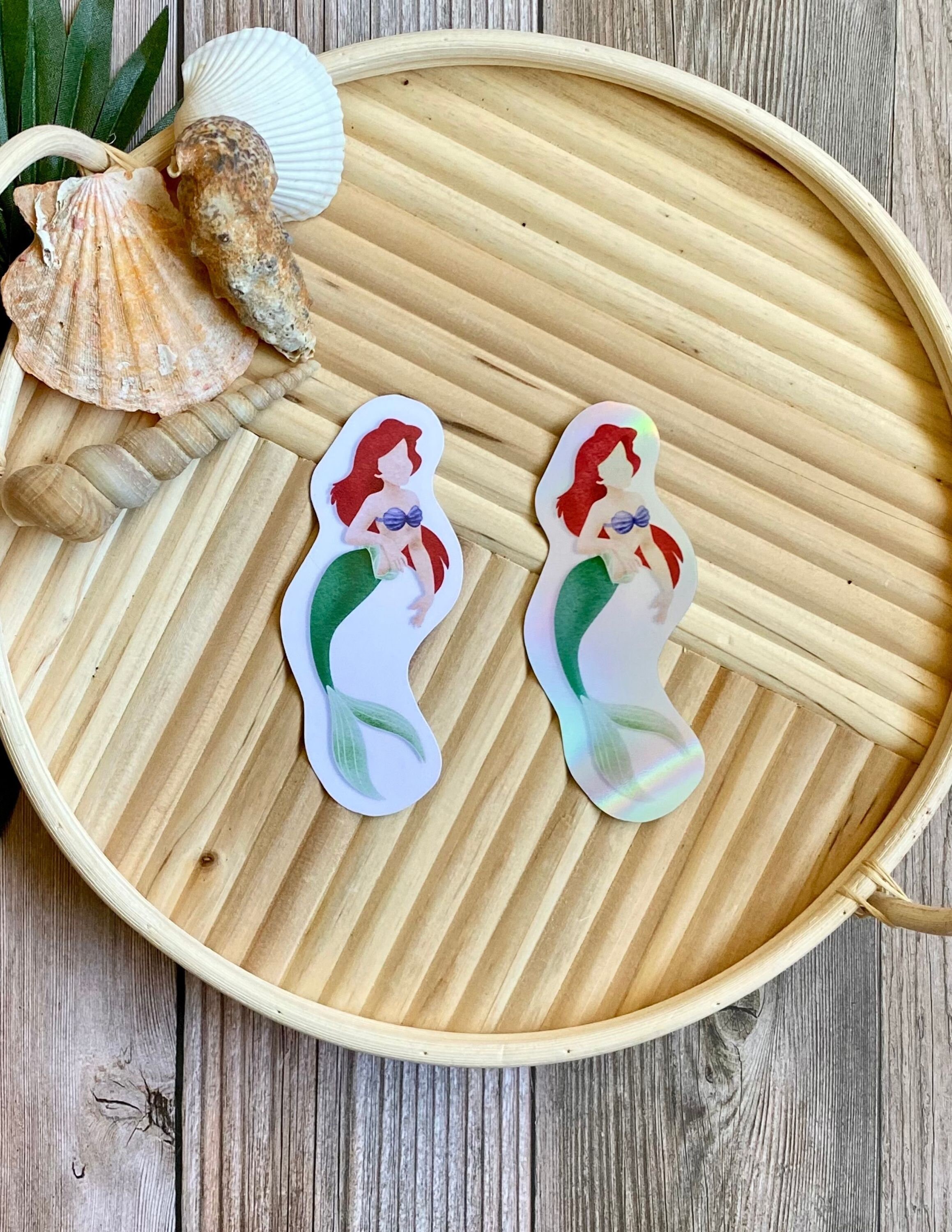 Ariel of Disney Little Mermaid Glossy & Holographic Vinyl Etsy 日本