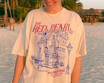 FBAA The Red Pearl Shirt | From Blood And Ash Casteel Da&#39;Neer Poppy Balfour Bookish Merch JLA bookish shirt gift Masadonia Solis Atlanian