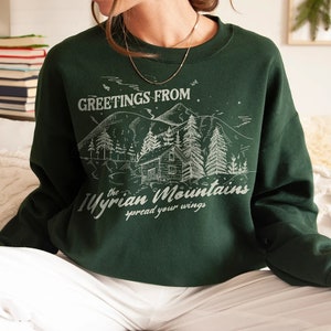ACOTAR Sweatshirt Illyrian Mountains | Velaris Night Court, Rhysand Feyre Cassian Licensed SJM Universe Merch Bookish Shirt Gift For Her