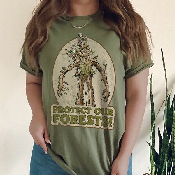 Treebeard Forest Shirt |Fangorn Middle Earth The Shire Hobbit Fellowship Frodo Baggins Distressed Fantasy Merch Tolkien Aragorn LOTR Fantasy