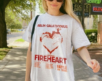 Fireheart Shirt | Vintage Aelin Galathynius Shirt To Whatever End Tshirt Licensed SJM Throne Of Glass Merch Bookish Shirt Terrasen T-Shirt