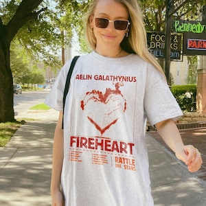 Aelin Galathynius T-Shirt | Feuerherz Terrasen Shirt Lizenz-Throne Of Glass Merch SJM Universum Rowan Whitethorn Kingsflame Die Dreizehn Geschenk