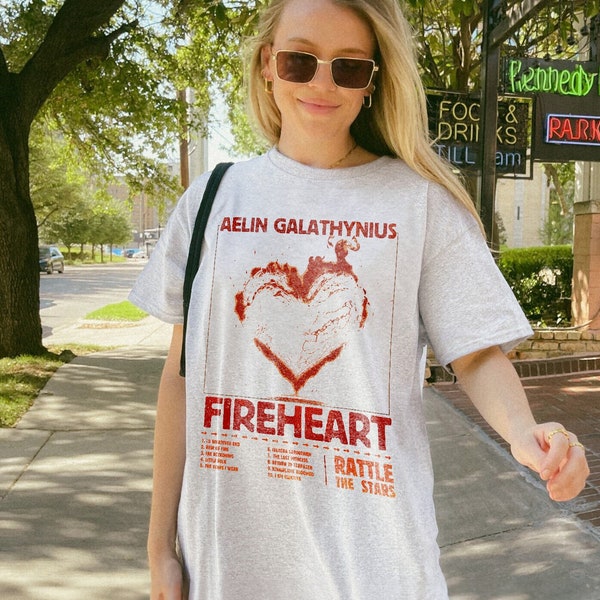 Aelin Galathynius Shirt | Fireheart Terrasen Shirt Licensed Throne Of Glass Merch SJM Universe Rowan Whitethorn Kingsflame The Thirteen Gift