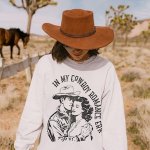 Bookish Cowboy Romance Era Sweatshirt | Country Book Club Western Buchliebhaber Smut Leser Spicy Books Chestnut Springs Dark Romance Merch
