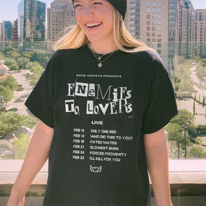 Enemies To Lovers Shirt | Book Tropes T-Shirt Bookish Morally Grey Romantasy Sweatshirt Smut Reader Dark Romance Shirt Book Lover Gift