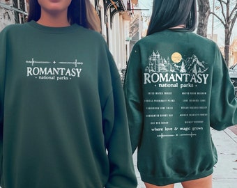 Sudadera de lector de romance / Camiseta de lector de romance de fantasía Merchandising de libros Tropes de libros Lector de romance ACOTAR Fourth Wing Regalo de libros de fantasía