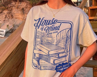 ACOTAR House Of Wind Book Club Shirt | Night Court Velaris House Of Wind Library SJM Licensed Merch Feyre Archeron Nesta Bookish Gift Hoodie