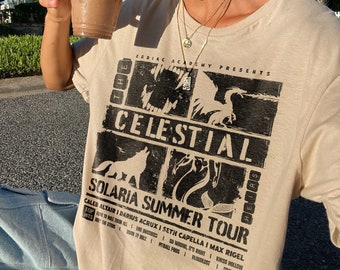Celestial Heirs Band Shirt | Zodiac Academy T-Shirt Darius Acrux Caleb Altair Max Rigel Seth Capella Vega Twins Professor Lance Orion Merch
