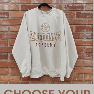 Zodiac Academy Sweatshirt - Vega Twins Ruthless Boys The Awakening Tory Darcy Darius Acrux Lance Orion CHOOSE YOUR SIGN Bookish Merch