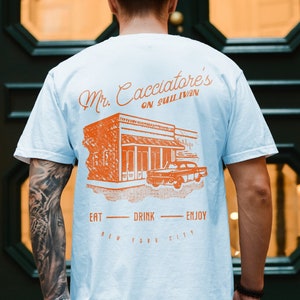 Billy Joel Comfort Colors Shirt | Mr. Cacciatore's on Sullivan Street, Subtle Merch, Movin' Out, Billy Joel Merch, Long Island Shirt, Vienna