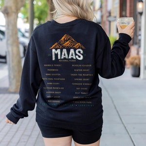 Sarah J Maas National Parks Sweatshirt SJM Universe Licensed Merch ACOTAR TOG Crescent City, Velaris, Terrasen, Lunathion Fantasy Reader image 4