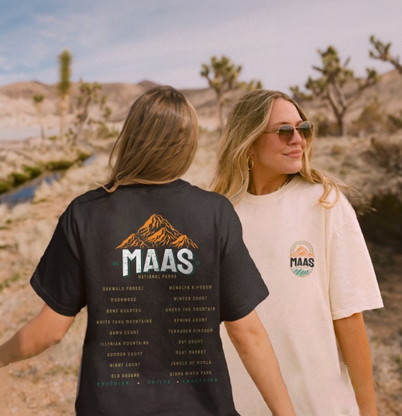 Sarah J Maas National Parks Shirt | SJM Universe Licensed Merch ACOTAR TOG Crescent City, Velaris, Terrasen, Lunathion Fantasy Reader Shirt