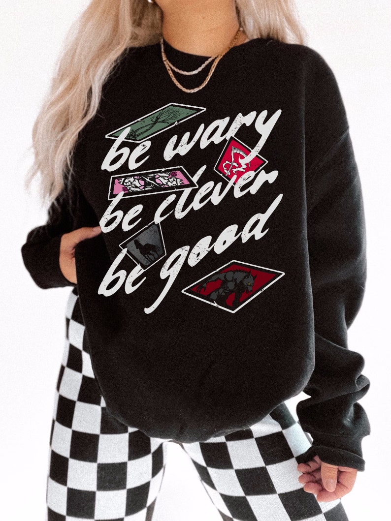 One Dark Window Sweatshirt | Be Wary Be Clever Be Good Licensed Shepherd King by Rachel Gillig Merch Elspeth Spindle Rayvn Yew Blunder Merch Black